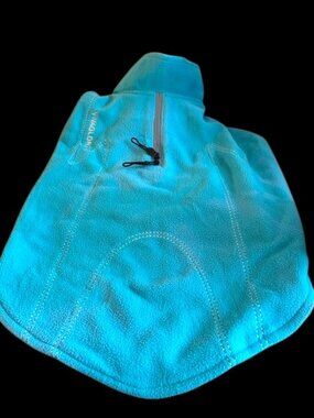 NWOT-Vivaglory Turquoise Fleece Dog Vest Jacket-Reflective, Zip-up Pet Sweater